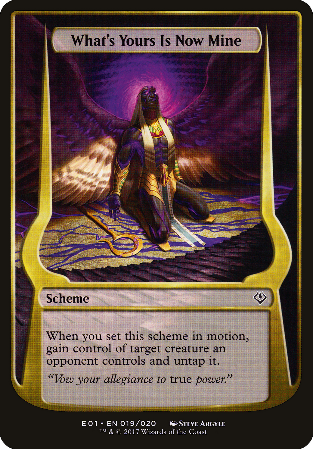 What's Yours Is Now Mine (Archenemy: Nicol Bolas) (OVER-019) [Archenemy: Nicol Bolas Schemes]