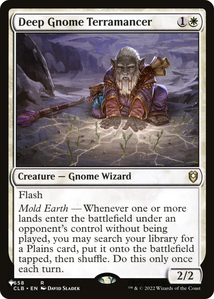 Deep Gnome Terramancer (LIST-CLB-658) (Extended Art) [The List]