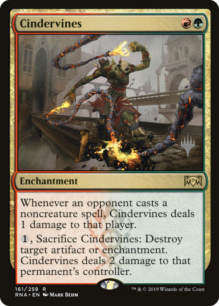 Cindervines (PPELD-161) [Promo Pack: Ravnica Allegiance Promos] Foil