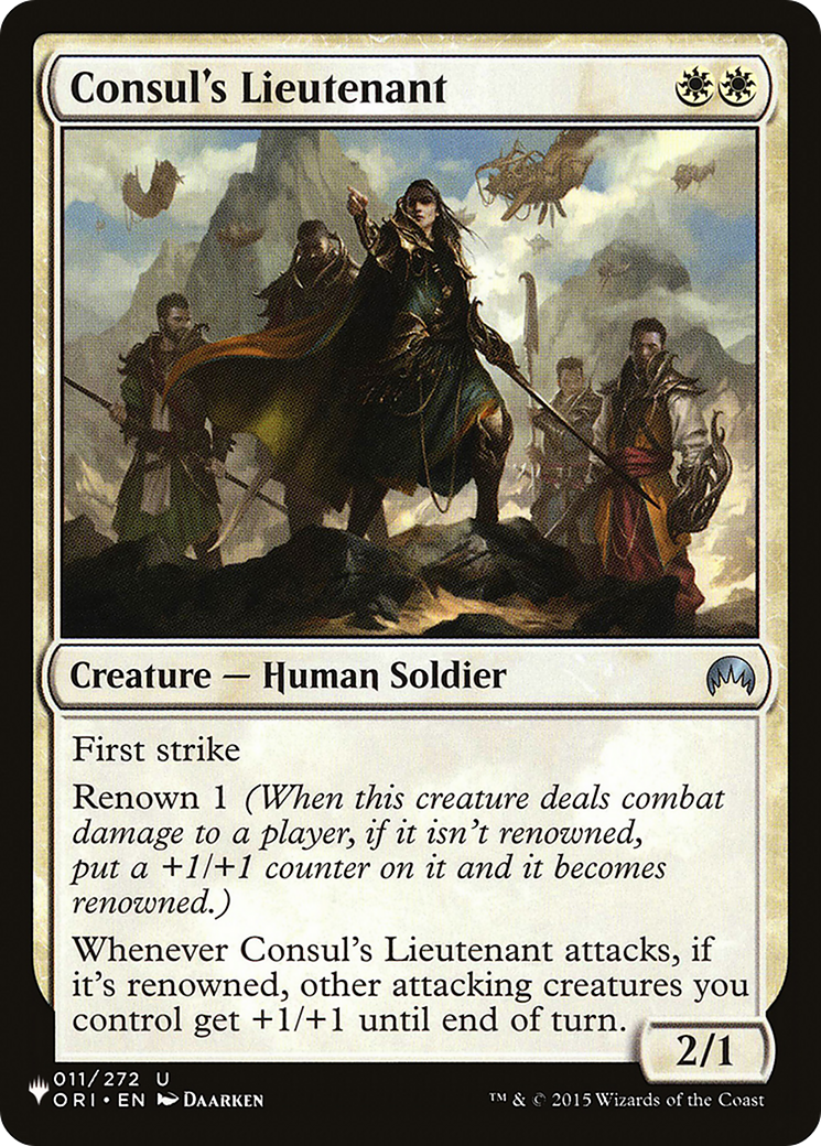 Consul's Lieutenant (LIST-ORI-11) [The List]
