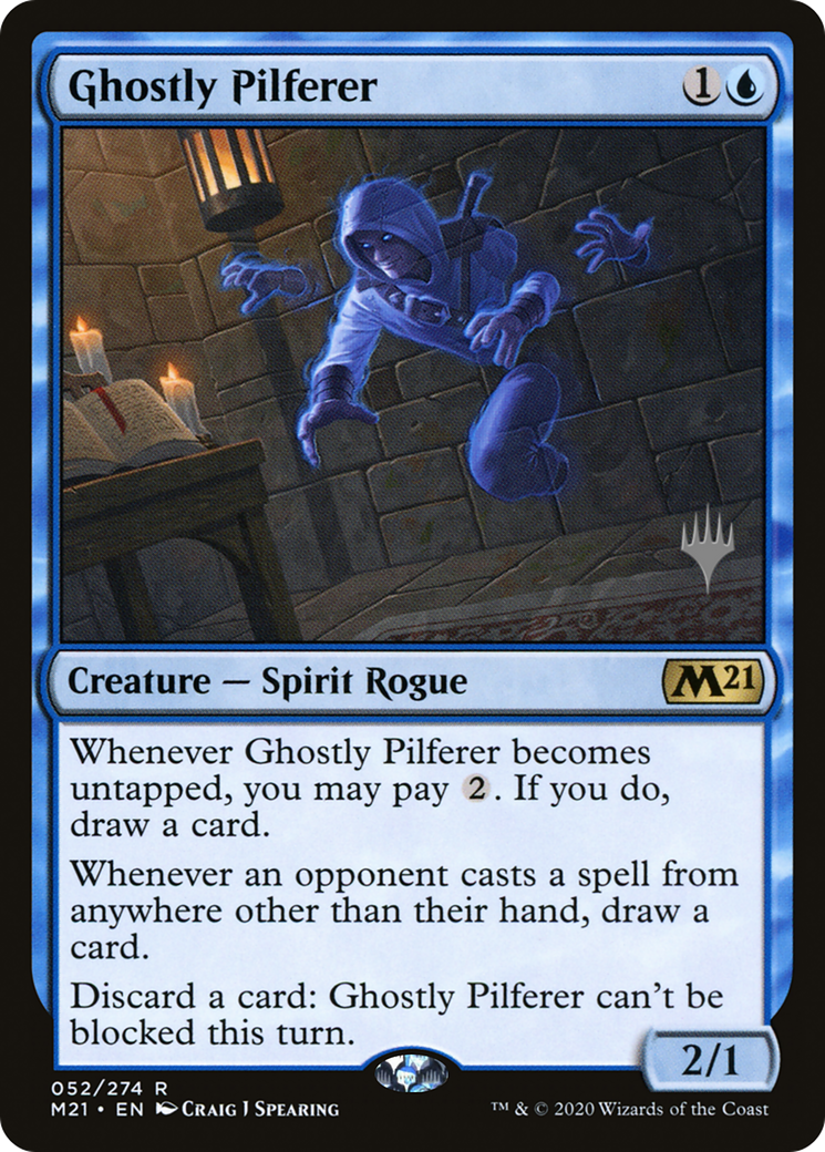 Ghostly Pilferer (PPM21-052) [Promo Pack: Core Set 2021 Promos] Foil