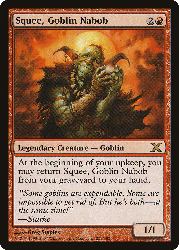 Squee, Goblin Nabob (10E-239) [Tenth Edition] Foil