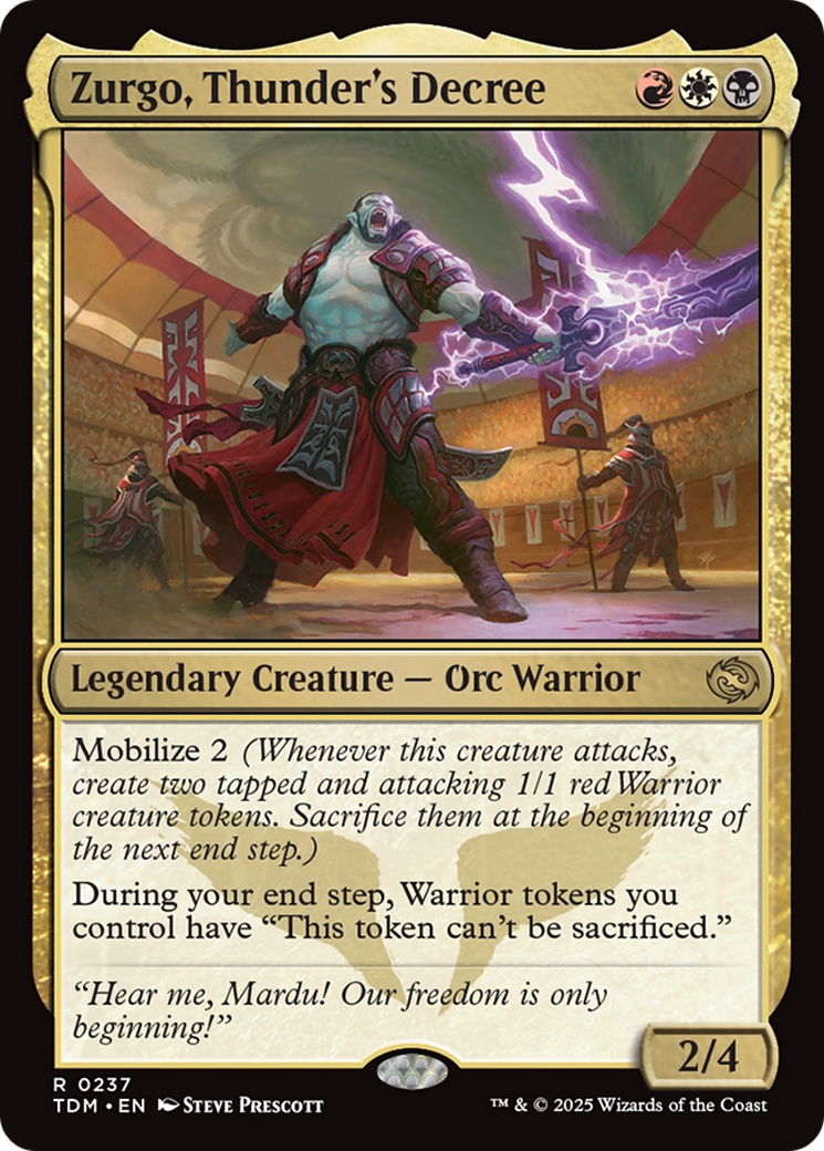 Zurgo, Thunder's Decree (TDM-237) [Tarkir: Dragonstorm]