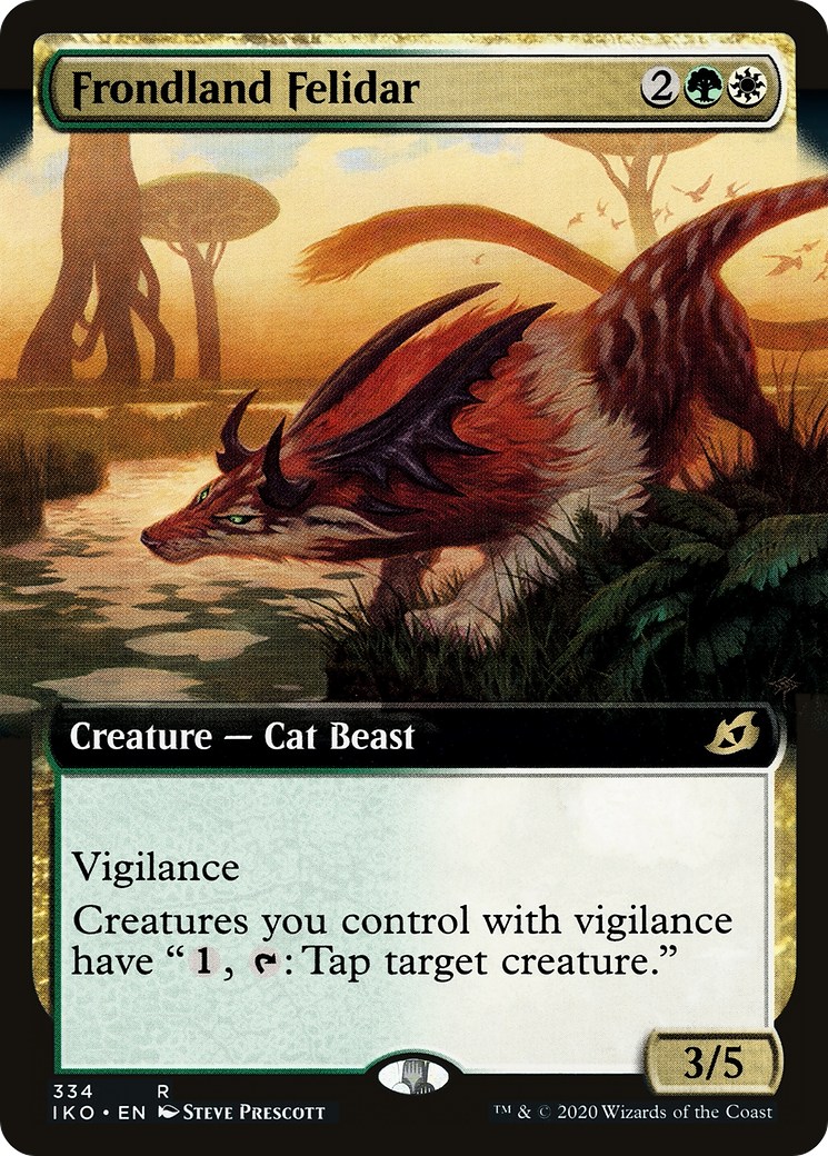 Frondland Felidar (Extended Art) (IKO-334) [Ikoria: Lair of Behemoths] Foil