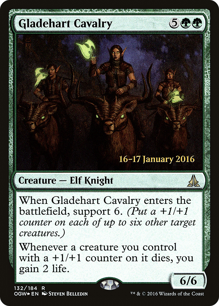 Gladehart Cavalry (PRE-132S) [Oath of the Gatewatch Promos] Foil