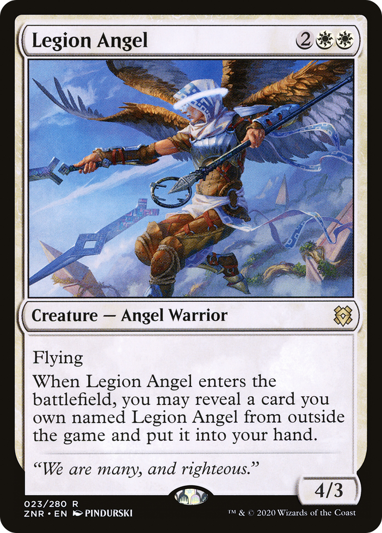 Legion Angel (ZNR-023) [Zendikar Rising] Foil