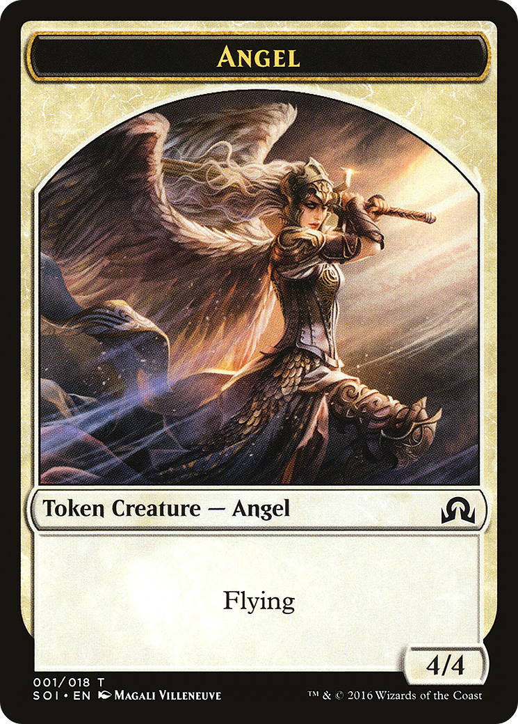 Angel Token (SOI-001) [Shadows over Innistrad Tokens]