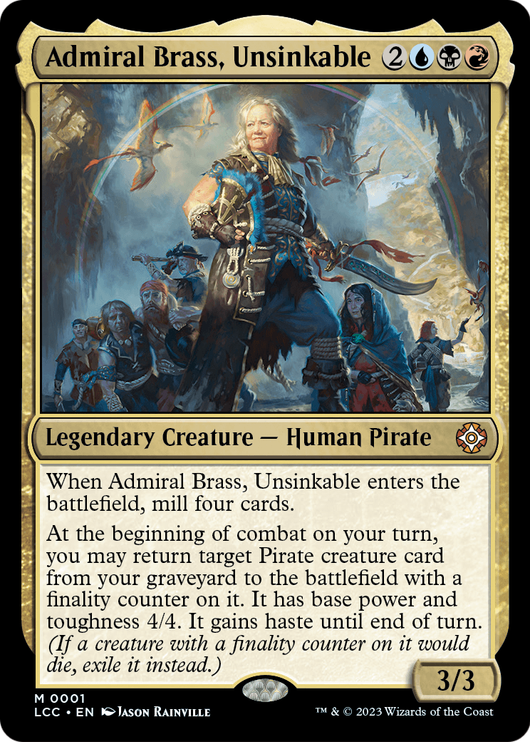 Admiral Brass, Unsinkable (LCC-001) [The Lost Caverns of Ixalan Commander]