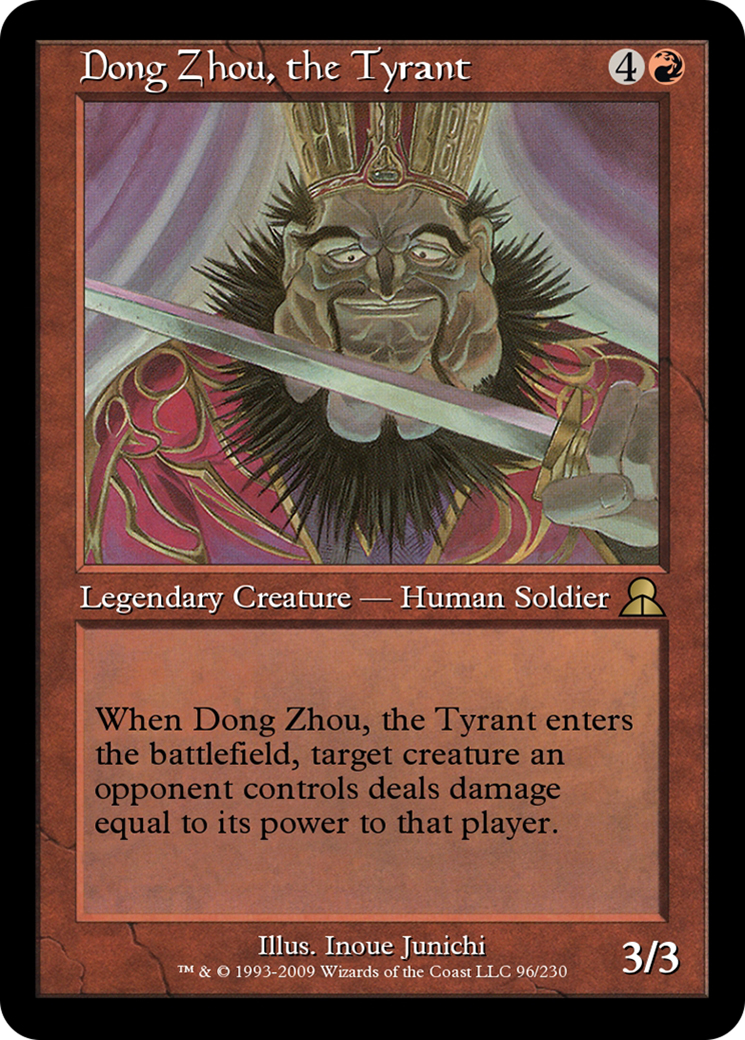 Dong Zhou, the Tyrant (ME3-096) [Masters Edition III] Foil