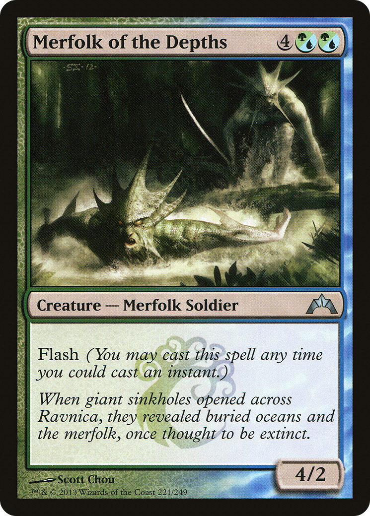 Merfolk of the Depths (GTC-221) [Gatecrash] Foil