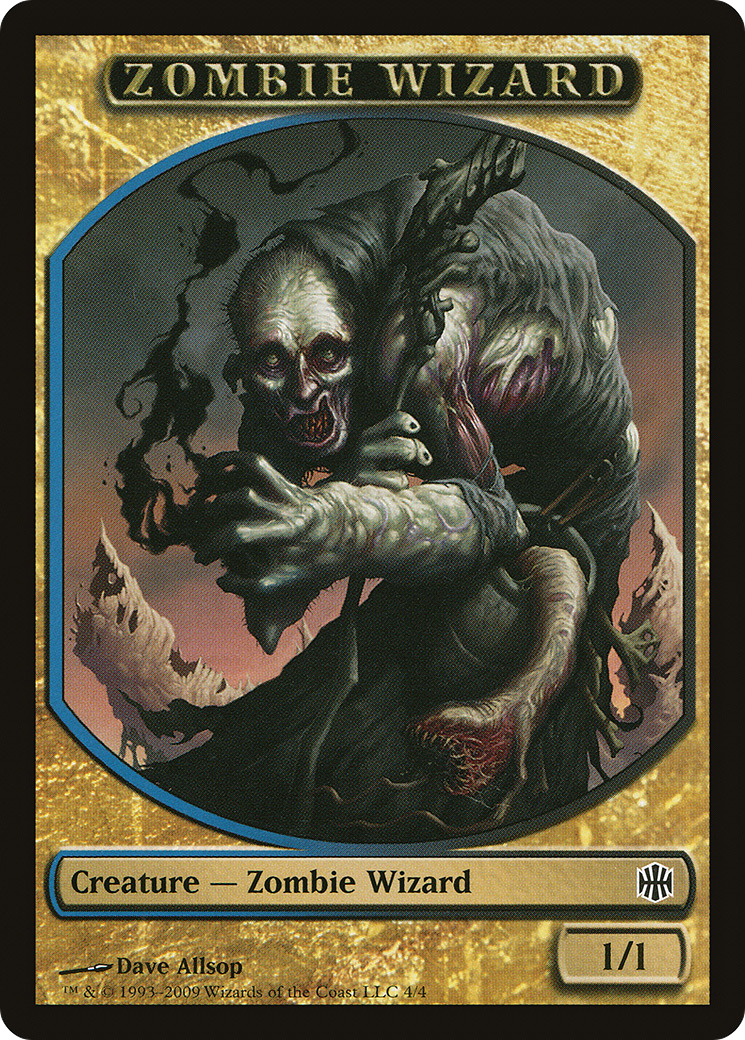 Zombie Wizard Token [Alara Reborn Tokens]