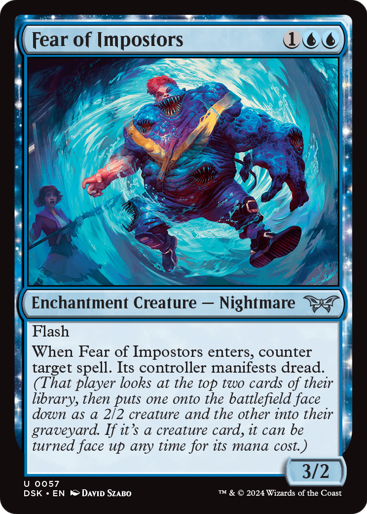 Fear of Impostors (DSK-057) [Duskmourn: House of Horror] Foil