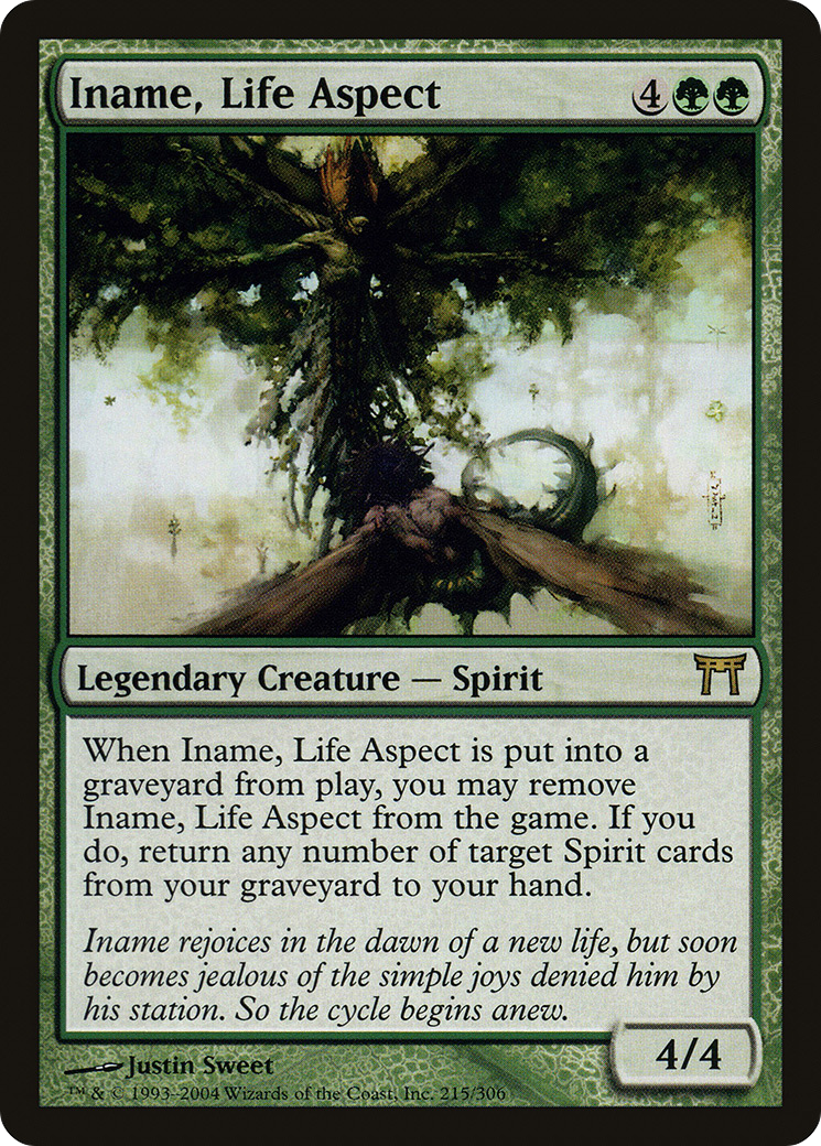 Iname, Life Aspect (CHK-215) [Champions of Kamigawa] Foil