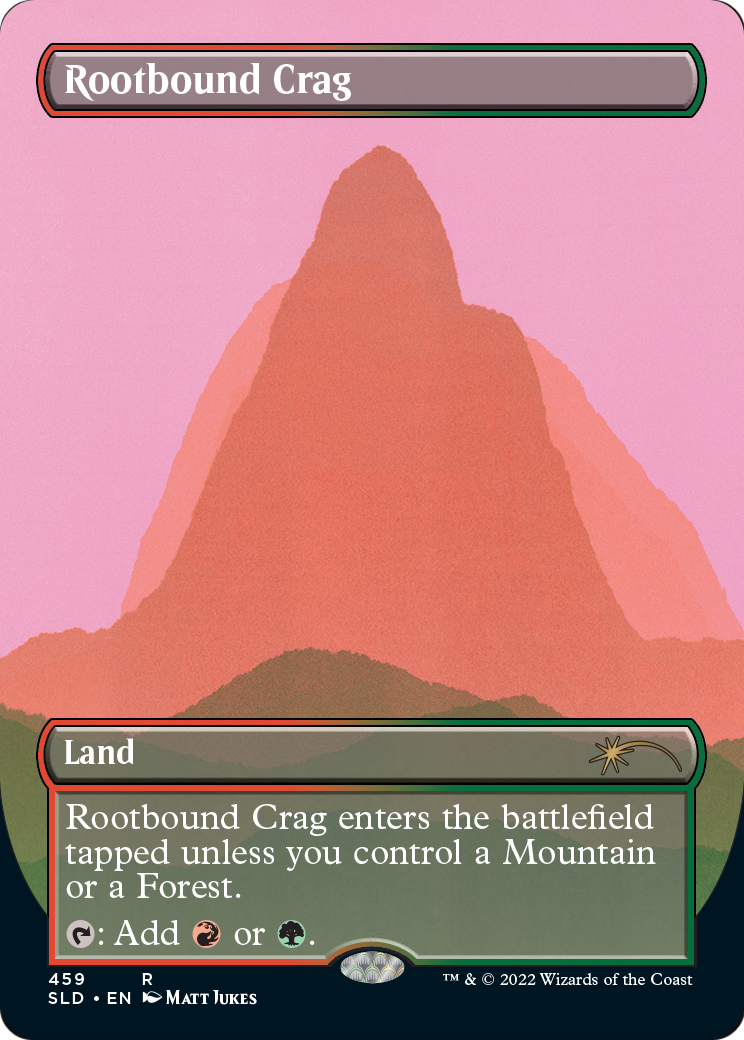 Rootbound Crag (SLD-459) (Borderless) [Secret Lair Drop] Foil