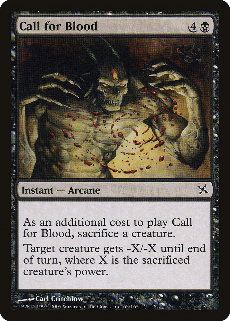 Call for Blood (BOK-063) [Betrayers of Kamigawa] Foil