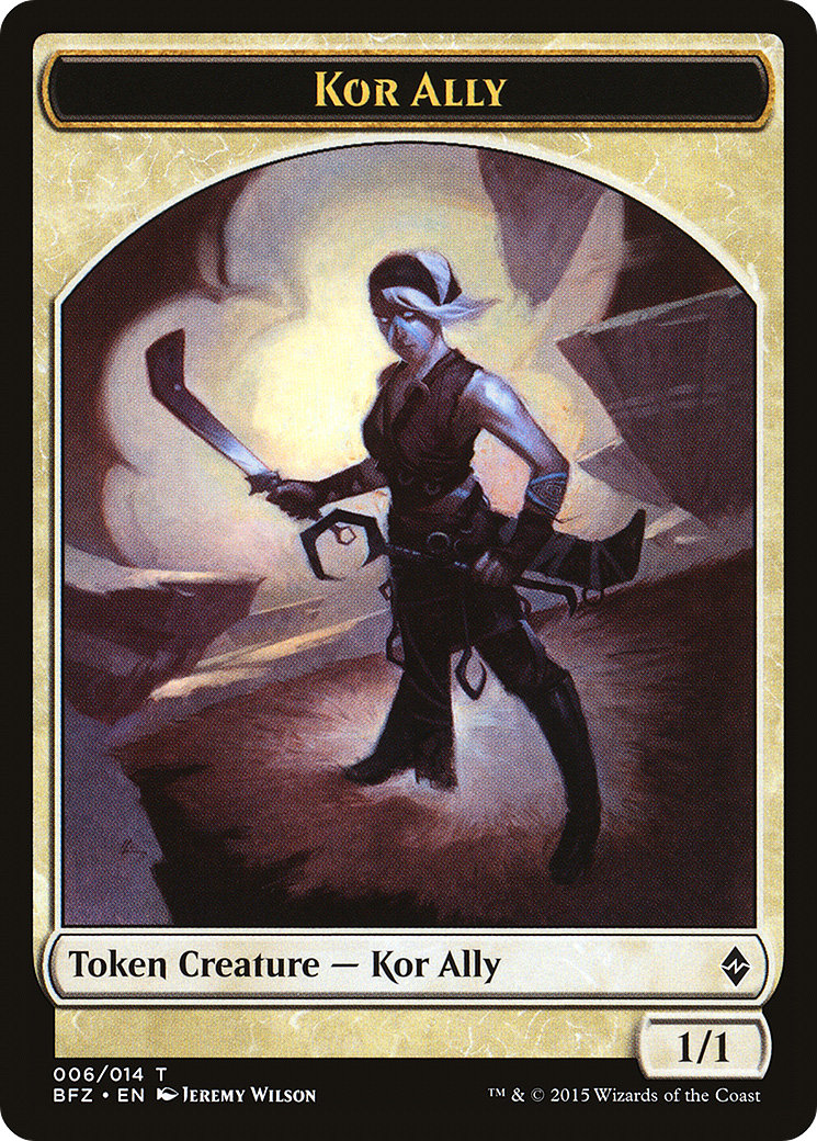 Kor Ally Token (BFZ-006) [Battle for Zendikar Tokens]