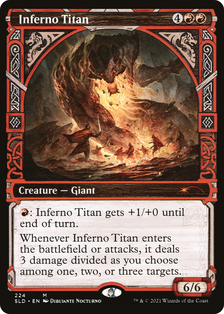 Inferno Titan (SLD-224) (Showcase) [Secret Lair Drop] Foil