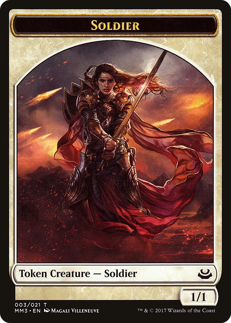 Soldier Token (White) (MM3-003) [Modern Masters 2017 Tokens]