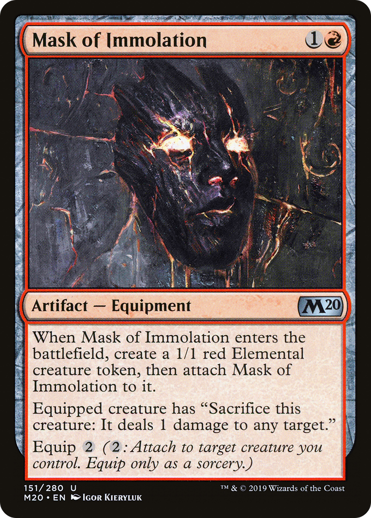 Mask of Immolation (M20-151) [Core Set 2020] Foil