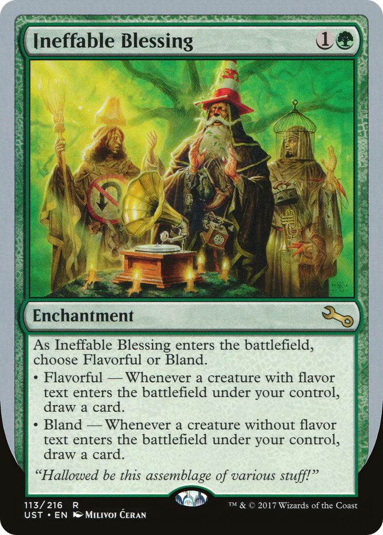 Ineffable Blessing (A) (UST-113A) [Unstable] Foil