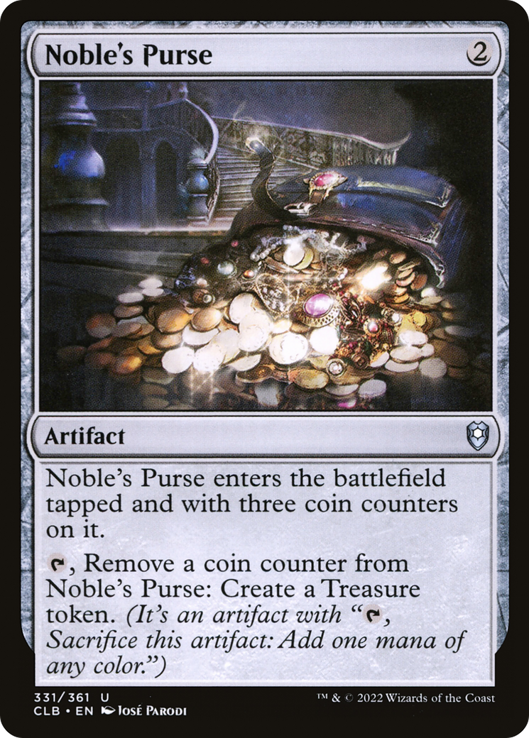 Noble's Purse (CLB-331) [Commander Legends: Battle for Baldur's Gate] Foil