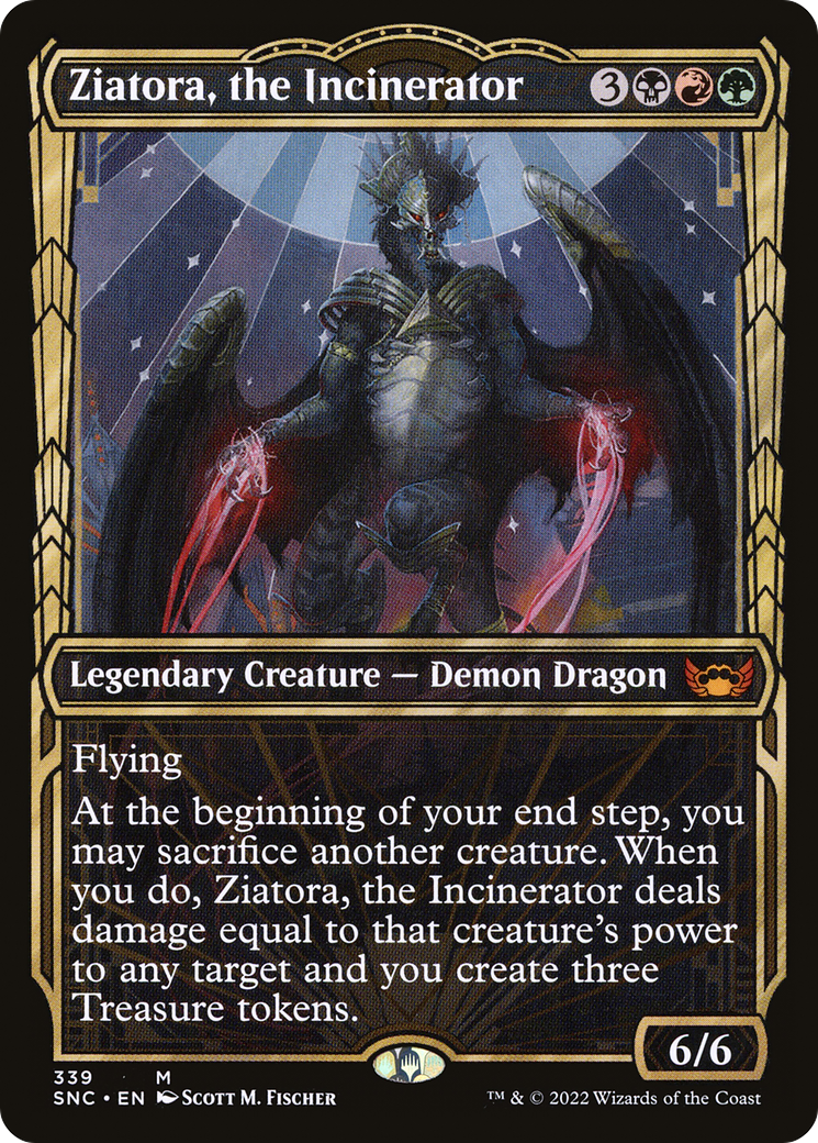 Ziatora, the Incinerator (Showcase) (SNC-339) [Streets of New Capenna] Foil