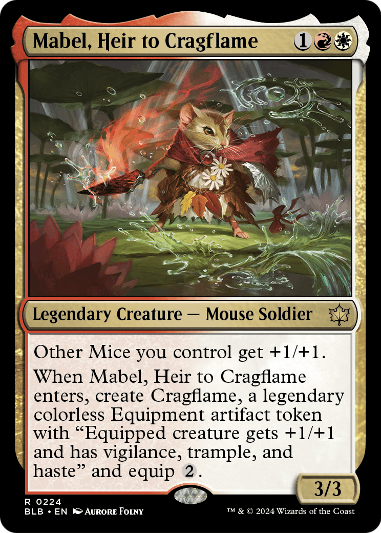 Mabel, Heir to Cragflame (BLB-224) [Bloomburrow]
