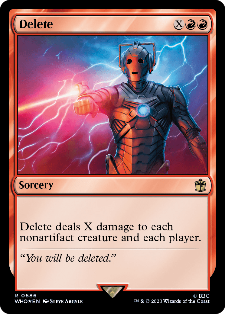 Delete (Surge Foil) (WHO-686) [Doctor Who] Foil