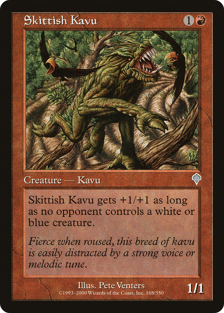 Skittish Kavu (INV-168) [Invasion] Foil