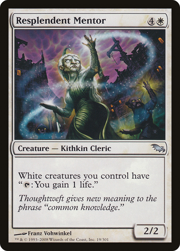 Resplendent Mentor (SHM-019) [Shadowmoor] Foil