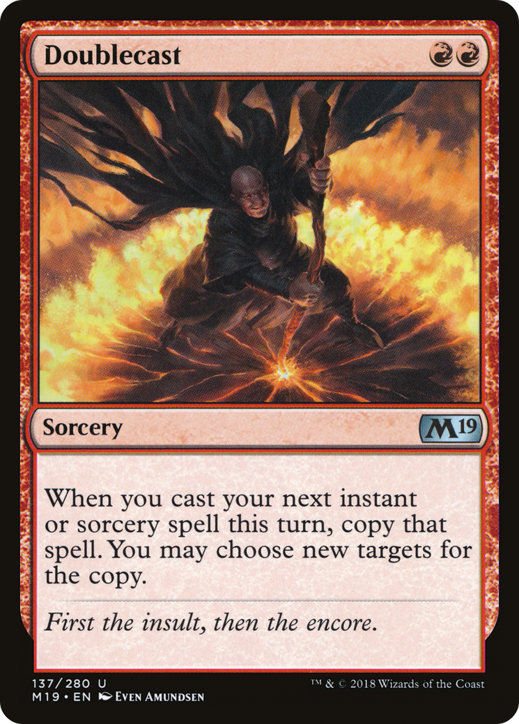 Doublecast (M19-137) [Core Set 2019] Foil