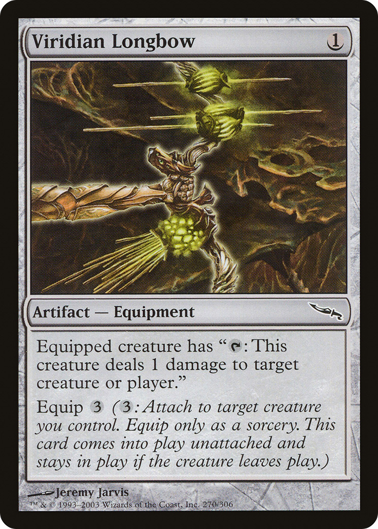 Viridian Longbow (MRD-270) [Mirrodin]