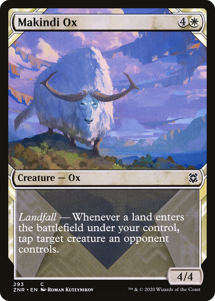 Makindi Ox (Showcase) (ZNR-293) [Zendikar Rising]