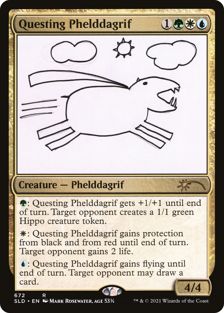 Questing Phelddagrif (SLD-672) [Secret Lair Drop] Foil