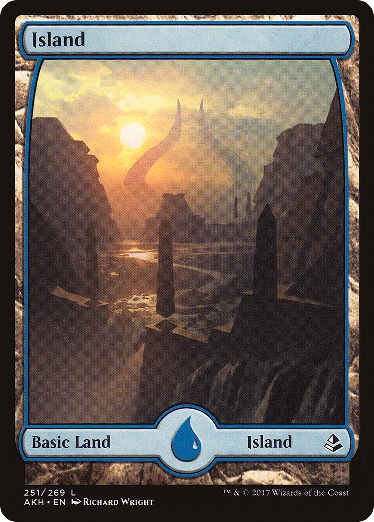 Island (251) - Full Art (AKH-251) [Amonkhet] Foil