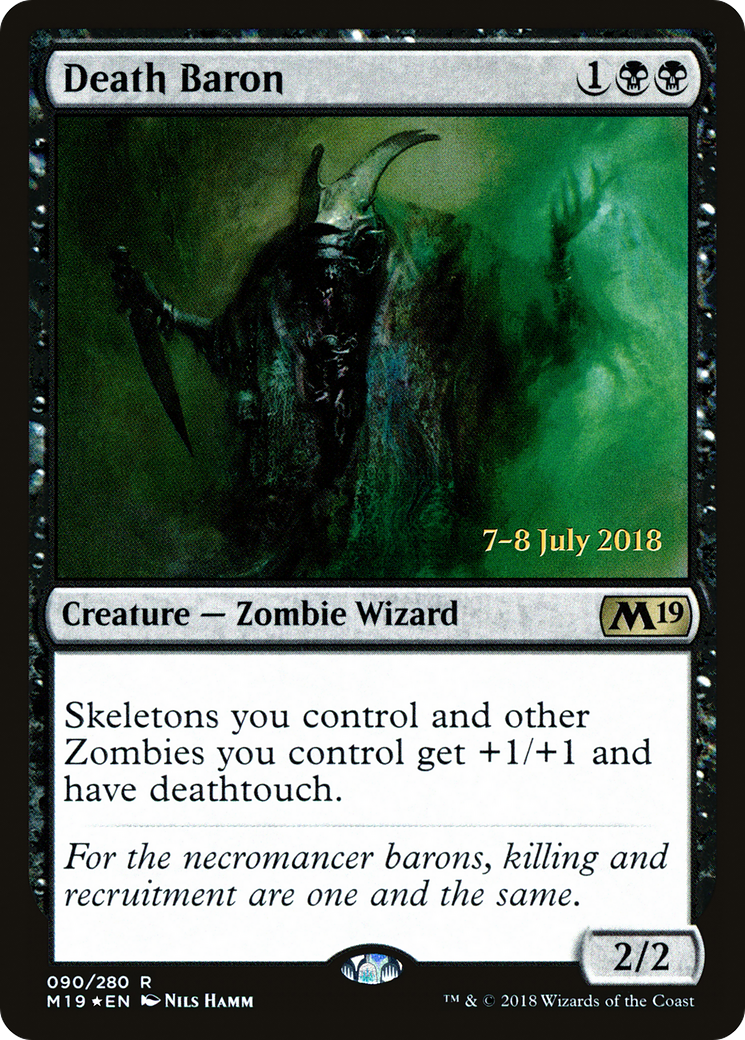 Death Baron (PRE-90S) [Core Set 2019 Promos] Foil