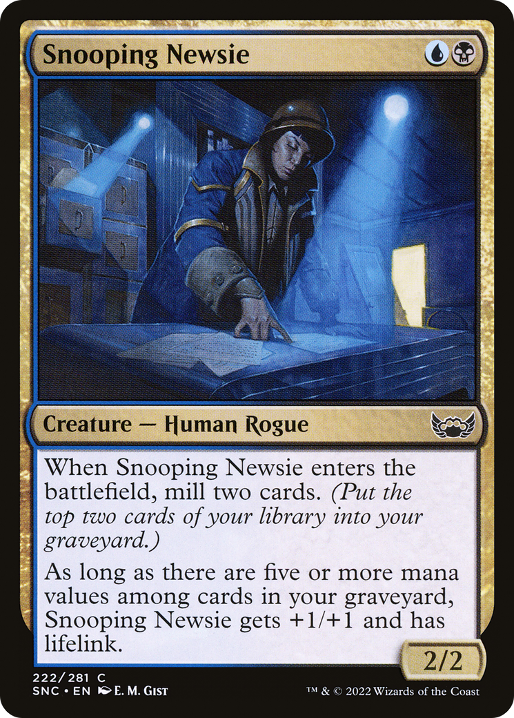 Snooping Newsie (SNC-222) [Streets of New Capenna]