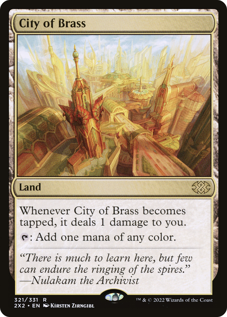 City of Brass (2X2-321) [Double Masters 2022] Foil