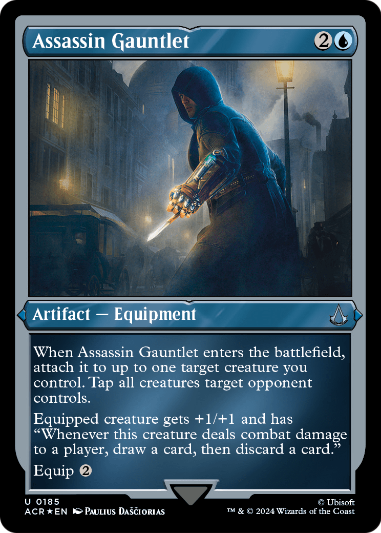 Assassin Gauntlet (Foil Etched) (ACR-185) [Assassin's Creed] Foil