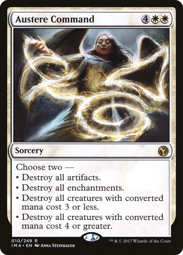 Austere Command (IMA-010) [Iconic Masters] Foil