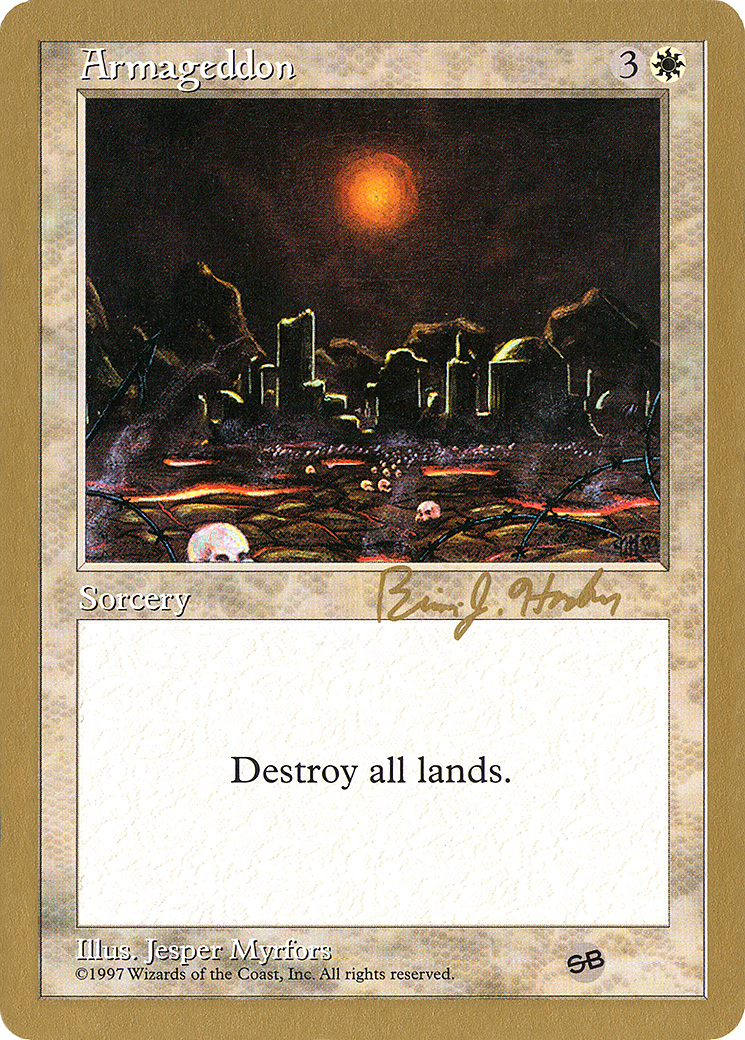 Armageddon - 1998 Brian Hacker (5ED) (SB) [World Championship Decks 1998]