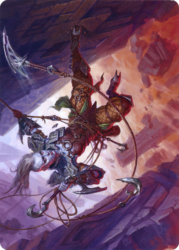 Akiri, Fearless Voyager // Akiri, Fearless Voyager (AZNR-074) (Borderless) [Zendikar Rising Art Series] Foil