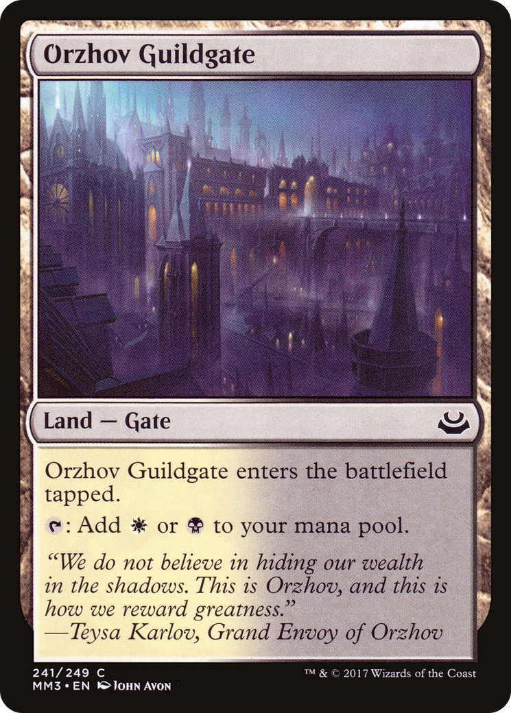 Orzhov Guildgate (MM3-241) [Modern Masters 2017] Foil