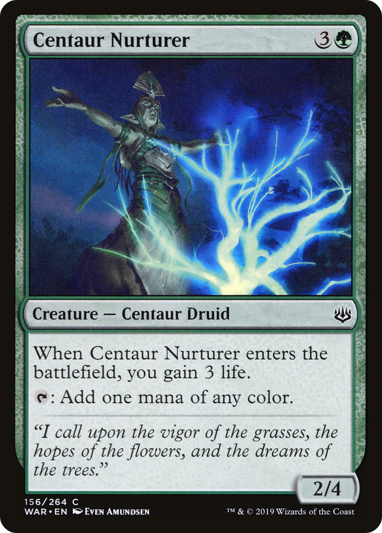Centaur Nurturer (WAR-156) [War of the Spark] Foil
