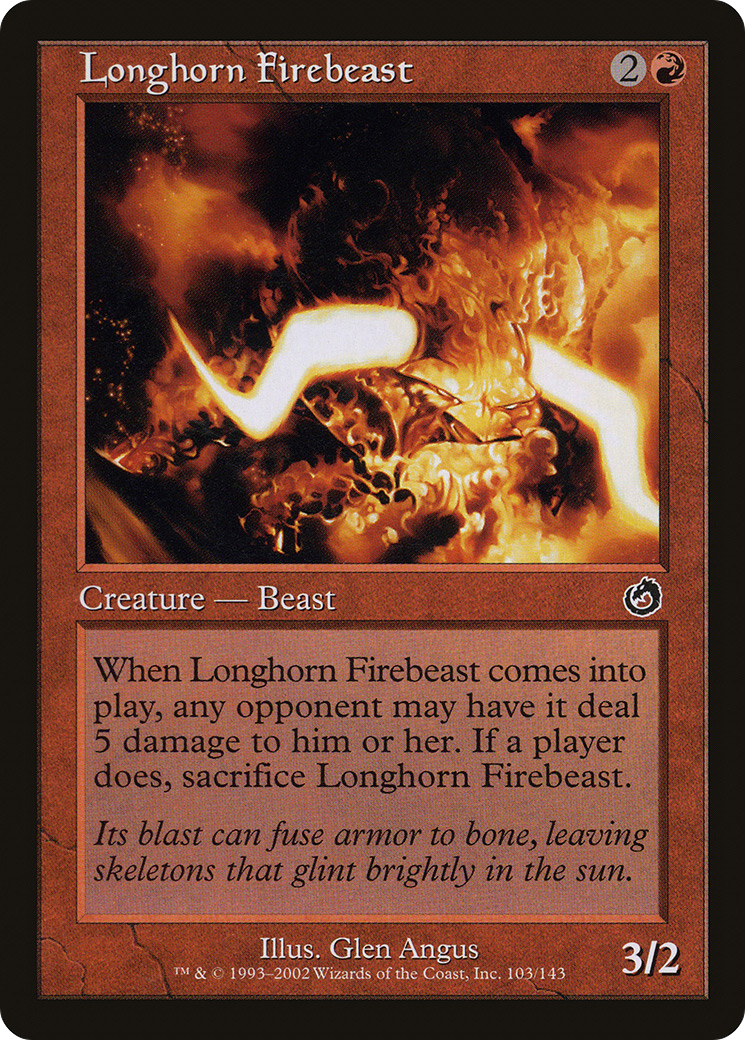Longhorn Firebeast (TOR-103) [Torment]