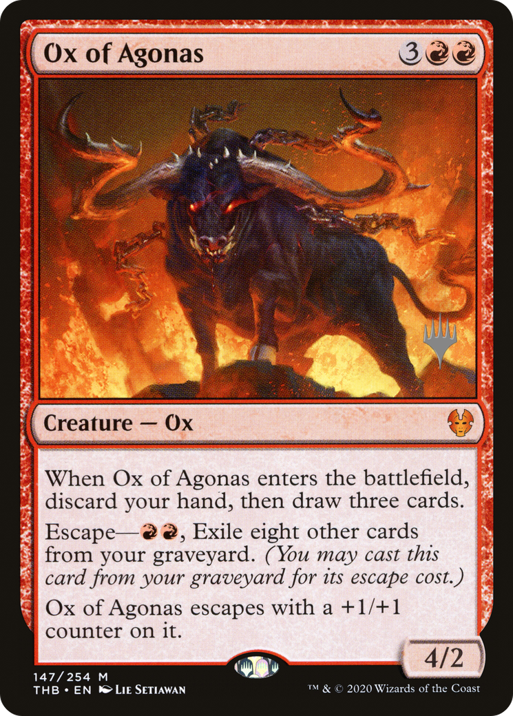 Ox of Agonas (PPTHB-147) [Promo Pack: Theros Beyond Death Promos]