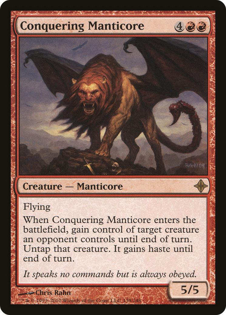 Conquering Manticore (ROE-139) [Rise of the Eldrazi]