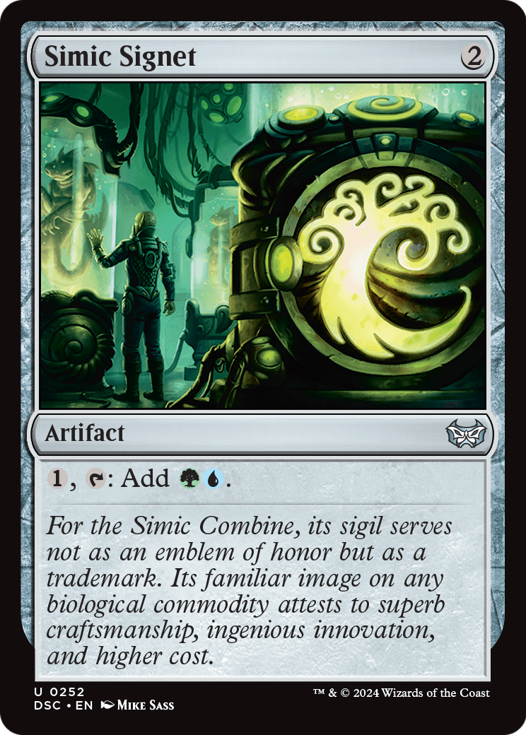 Simic Signet (DSC-252) [Duskmourn: House of Horror Commander]