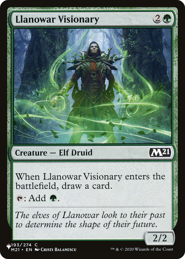 Llanowar Visionary (LIST-M21-193) [The List]