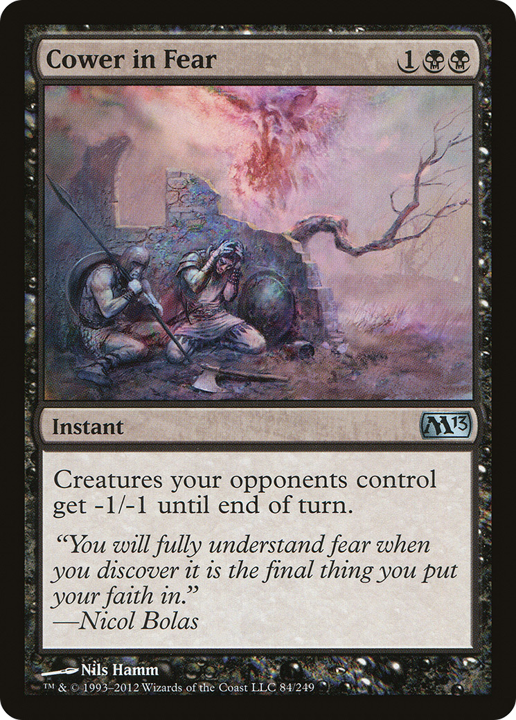 Cower in Fear (M13-084) [Magic 2013] Foil